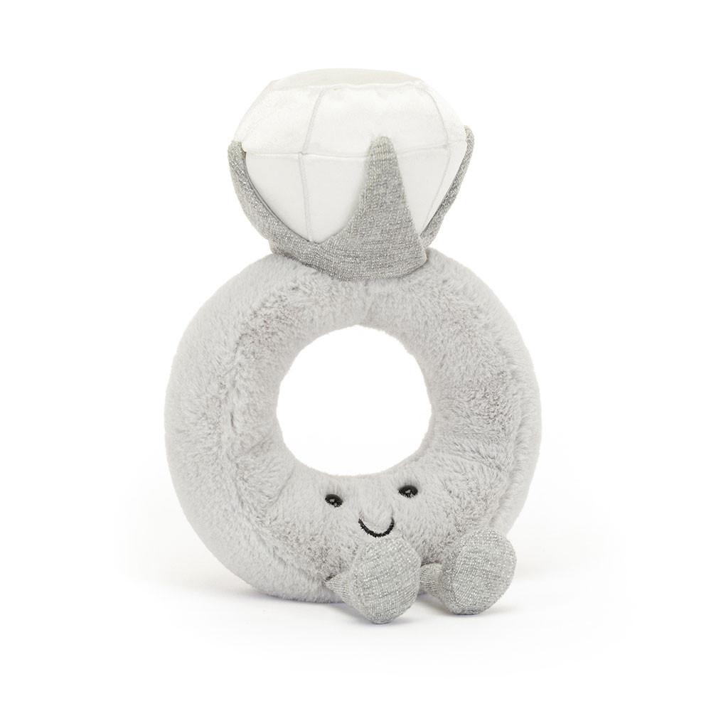 Pluszaki Jellycat Amuseables Diamond Ring,20cm x 12cm x 5cm Szare | Polska  LYUB-84563