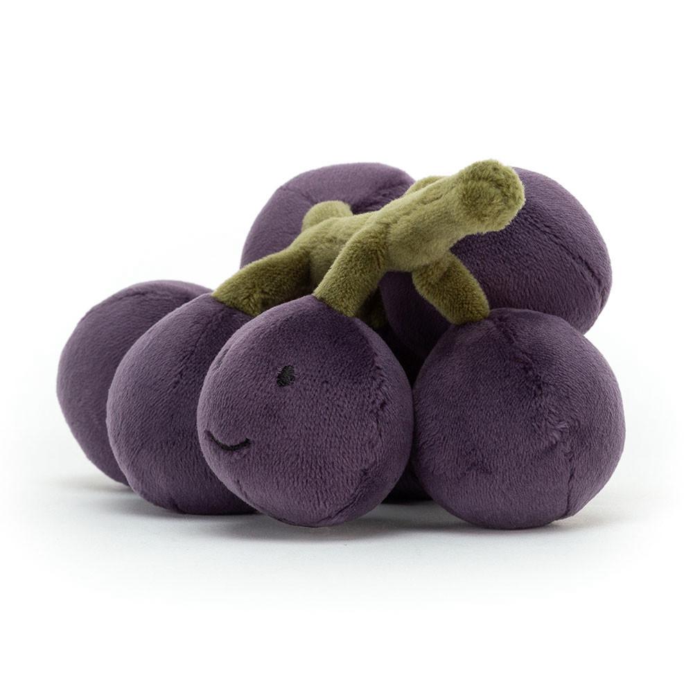 Pluszaki Jellycat Amuseables Fabulous Fruit Grapes,17cm x 9cm x 9cm Fioletowe | Polska  KISG-24871