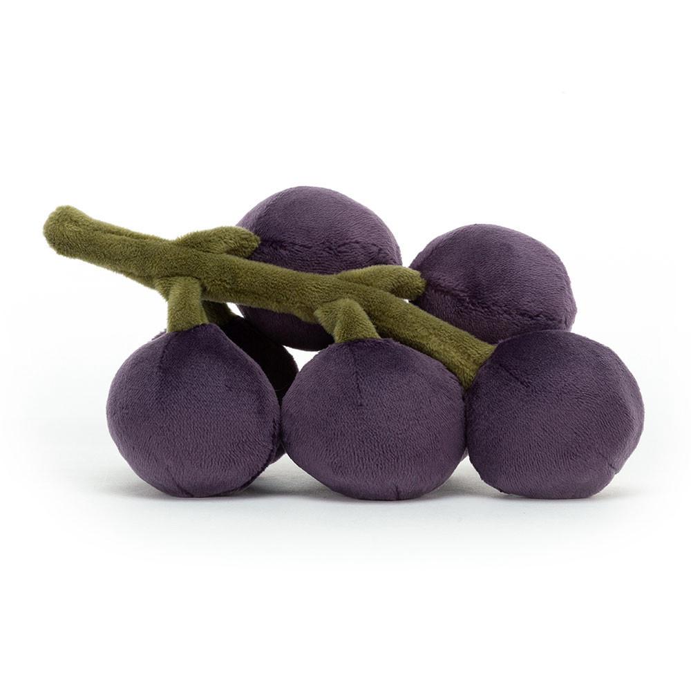 Pluszaki Jellycat Amuseables Fabulous Fruit Grapes,17cm x 9cm x 9cm Fioletowe | Polska  KISG-24871