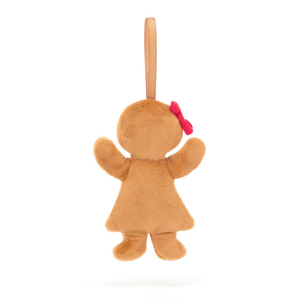 Pluszaki Jellycat Amuseables Festive Folly Gingerbread Ruby,10cm x 6cm x 2cm Brązowe | Polska  CZKI-29308