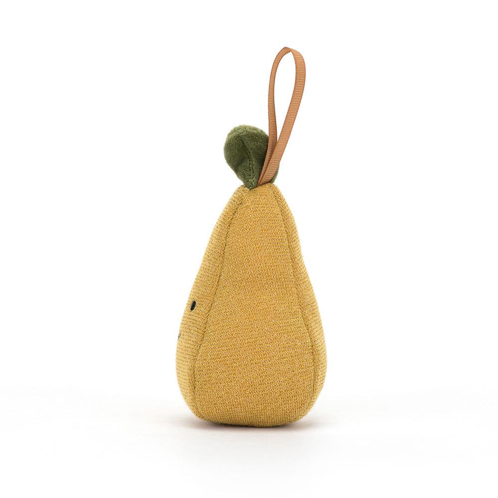 Pluszaki Jellycat Amuseables Festive Folly Pear,10cm x 6cm x 6cm Żółte | Polska  KNVZ-73619