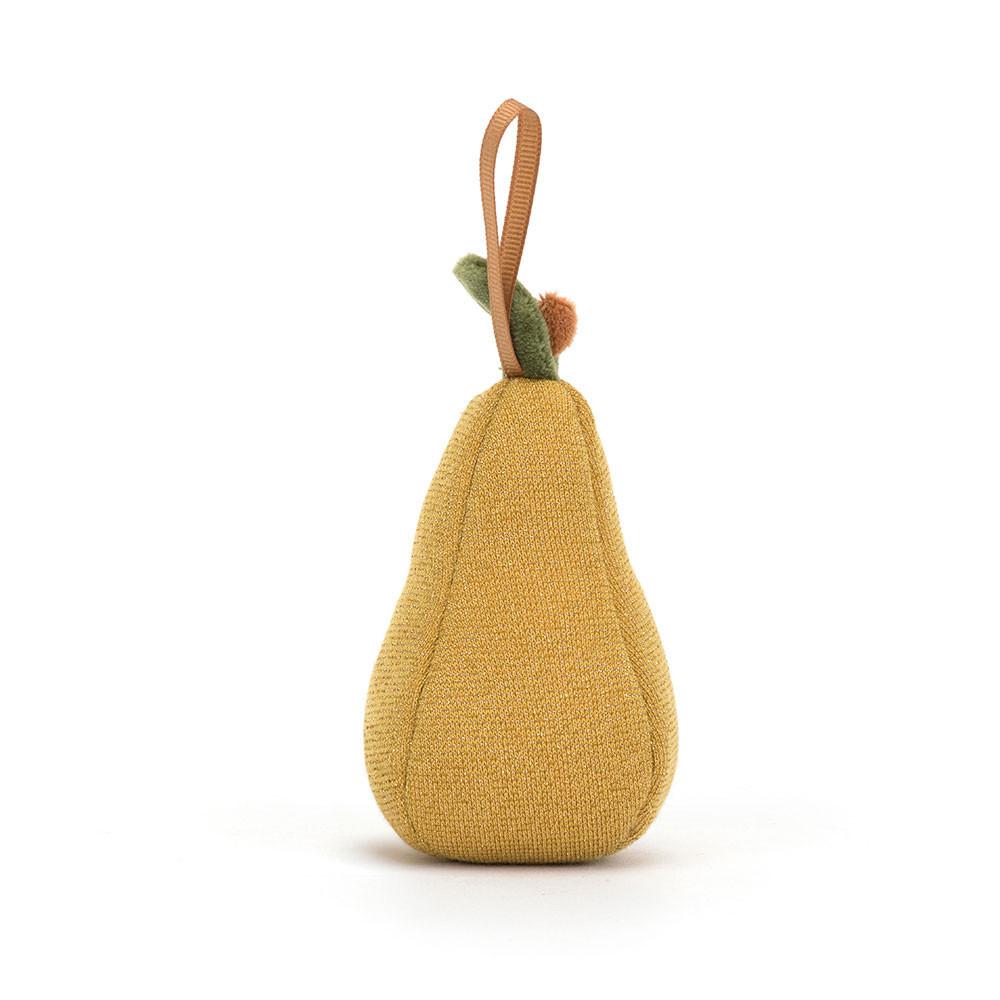 Pluszaki Jellycat Amuseables Festive Folly Pear,10cm x 6cm x 6cm Żółte | Polska  KNVZ-73619