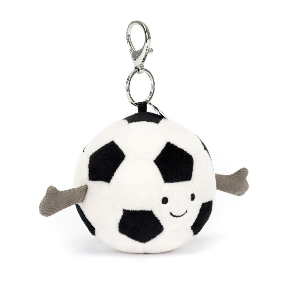 Pluszaki Jellycat Amuseables Football,16cm x 8cm x 6cm Białe | Polska  PRCB-45206