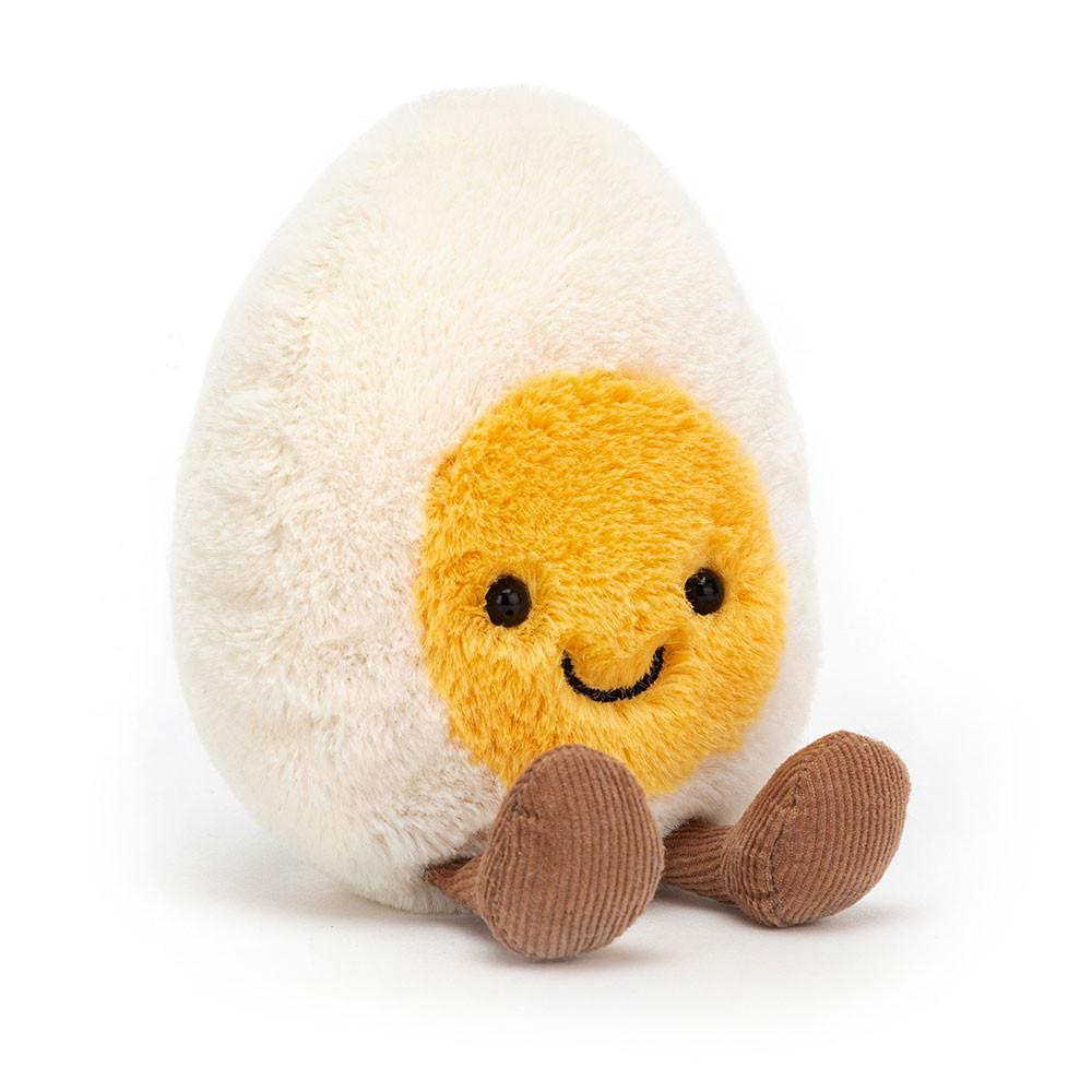 Pluszaki Jellycat Amuseables Happy Boiled Jajko,14cm x 9cm x 4cm Białe | Polska  VIPJ-38167