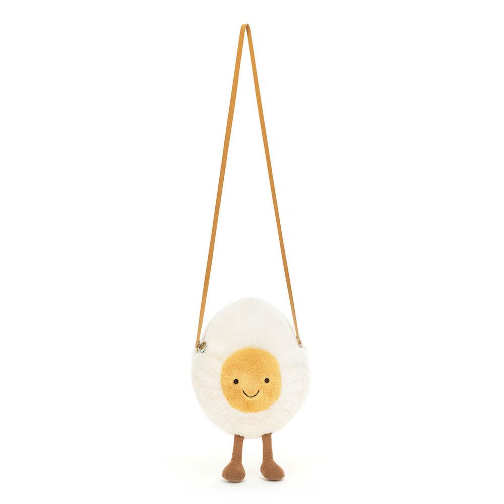 Pluszaki Jellycat Amuseables Happy Boiled Jajko,28cm x 18cm x 10cm Białe | Polska  VRBP-02437