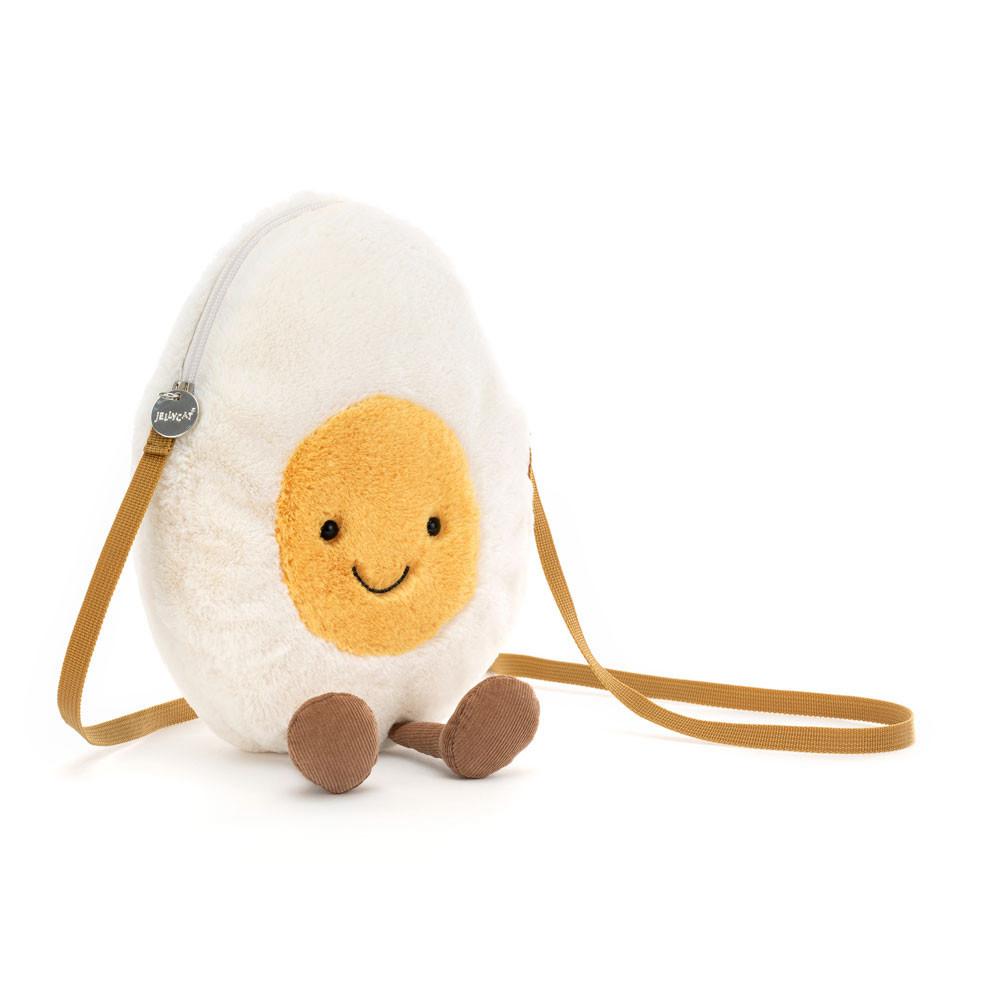 Pluszaki Jellycat Amuseables Happy Boiled Jajko,28cm x 18cm x 10cm Białe | Polska  VRBP-02437
