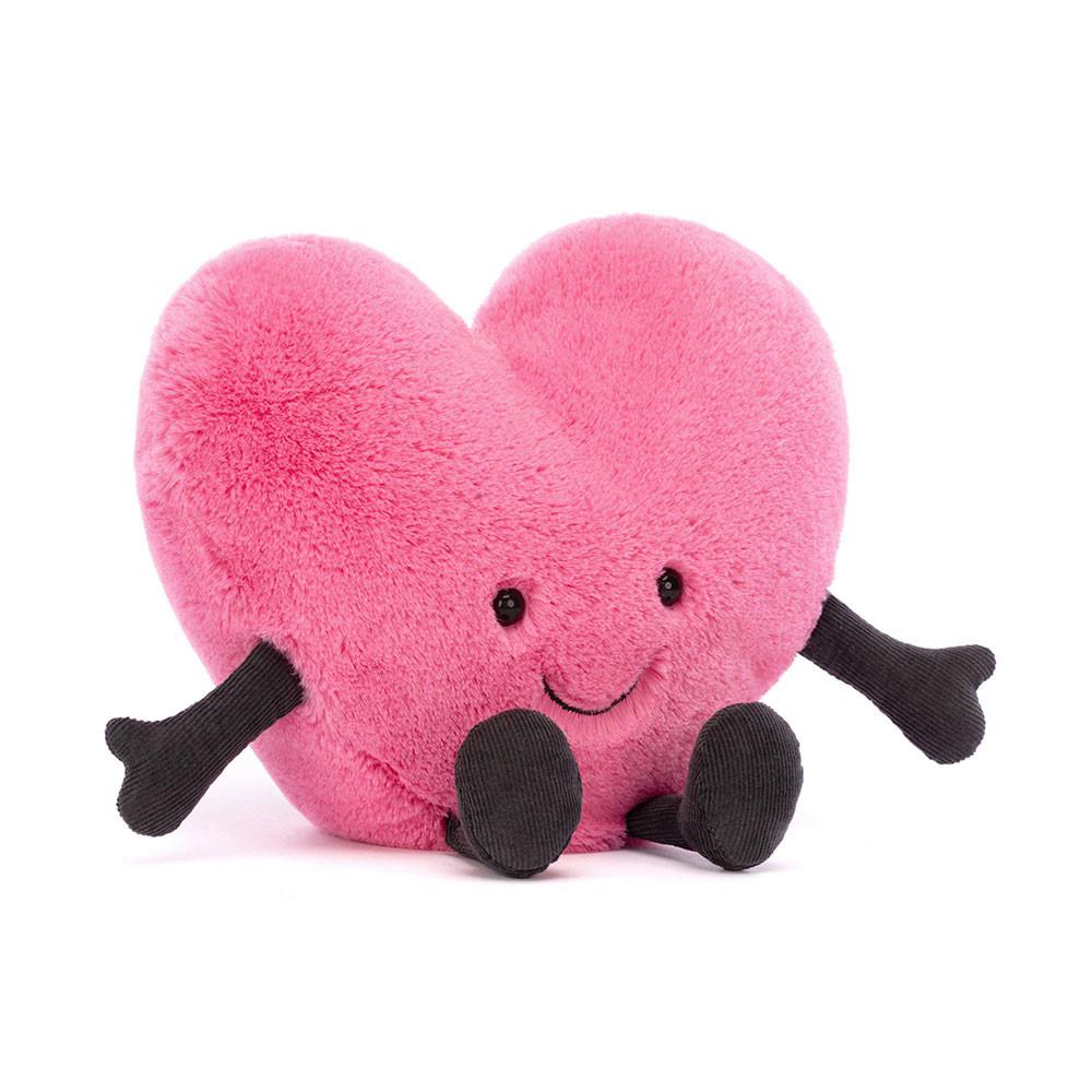 Pluszaki Jellycat Amuseables Heart,17cm x 19cm x 7cm Różowe | Polska  YGCH-63412