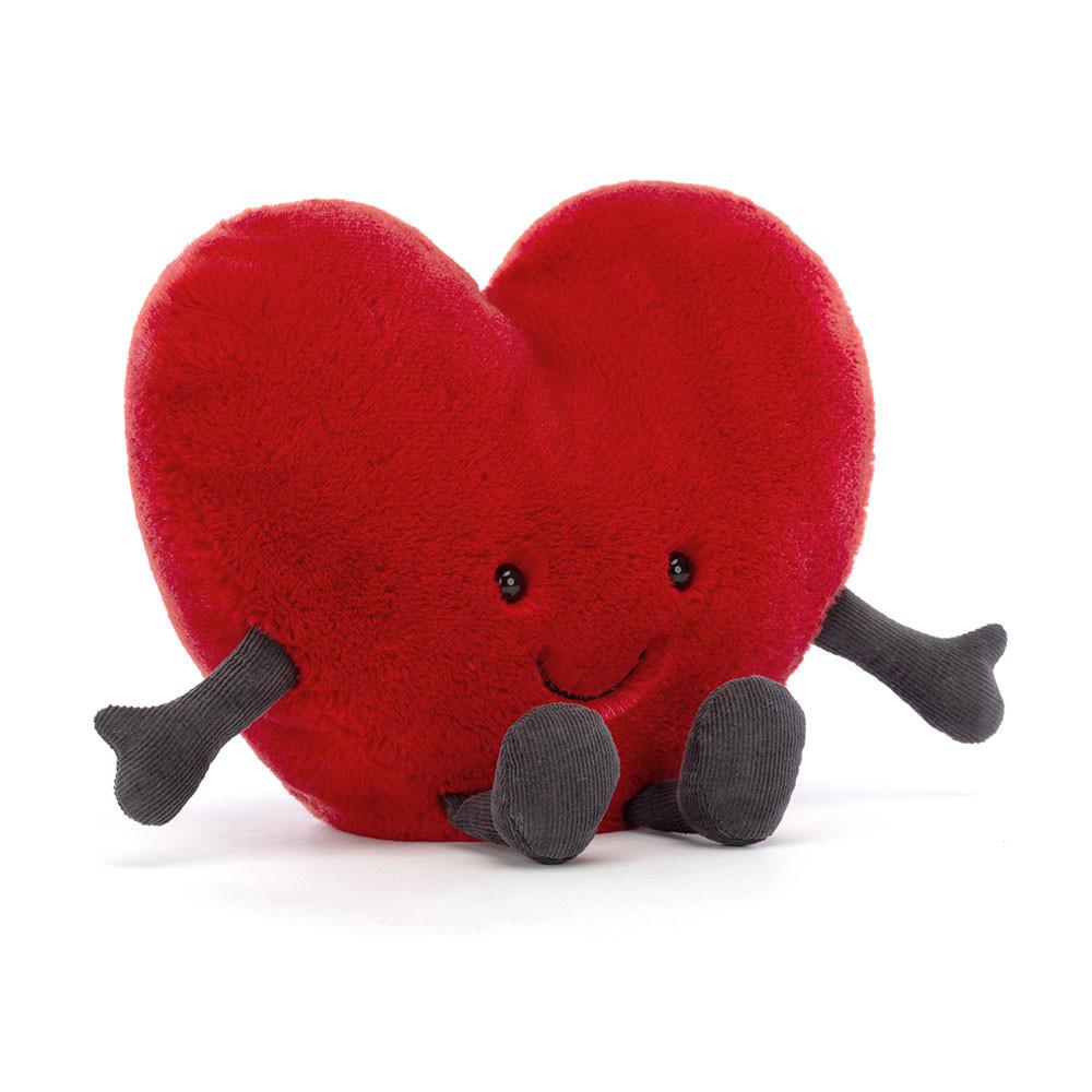 Pluszaki Jellycat Amuseables Heart,17cm x 19cm x 7cm Czerwone | Polska  CPWD-56104