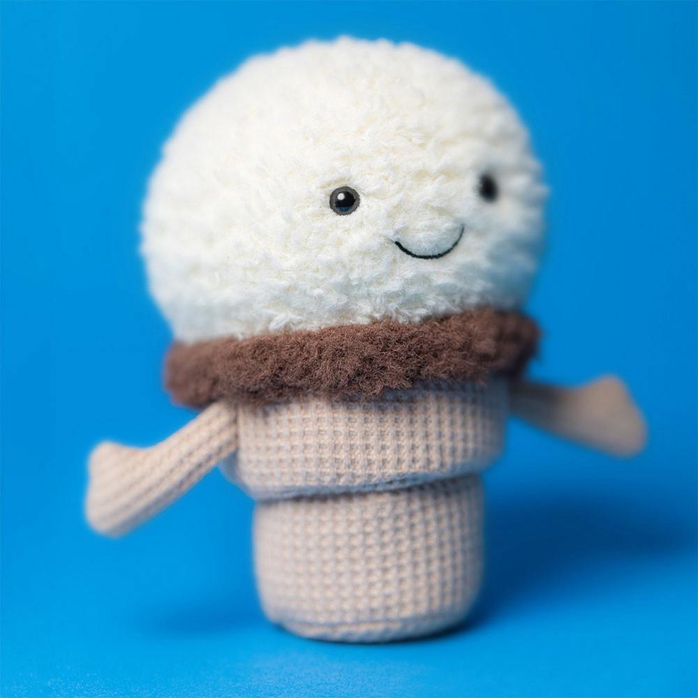 Pluszaki Jellycat Amuseables Ice Cream Cone,14cm x 9cm x 5cm Białe | Polska  PXHI-47286