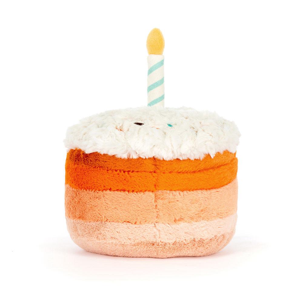 Pluszaki Jellycat Amuseables Jellina Birthday Cake,13cm x 15cm x 15cm Pomarańczowe | Polska  QGWR-36517