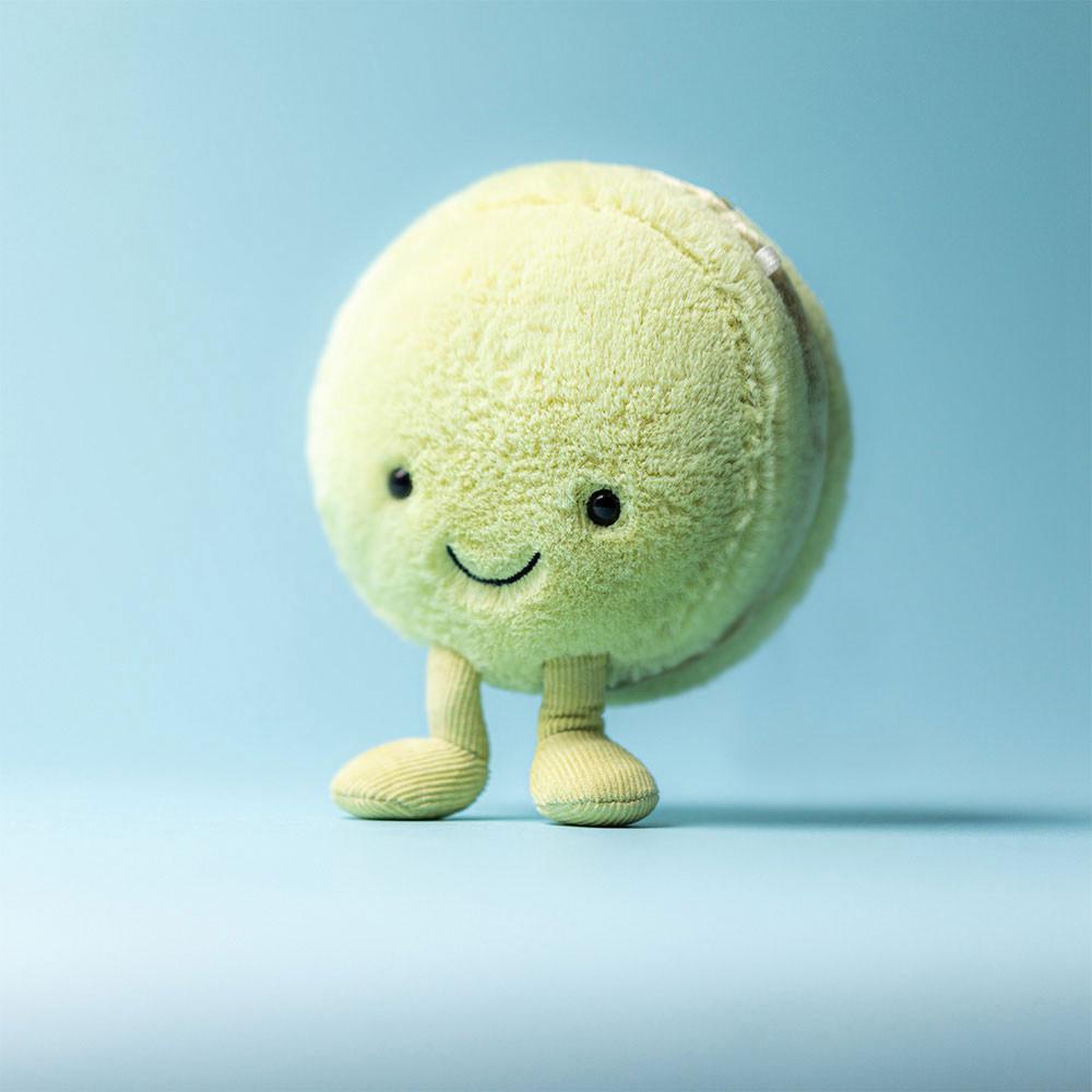 Pluszaki Jellycat Amuseables Max Macaron,12cm x 10cm x 5cm Zielone | Polska  HECG-37496