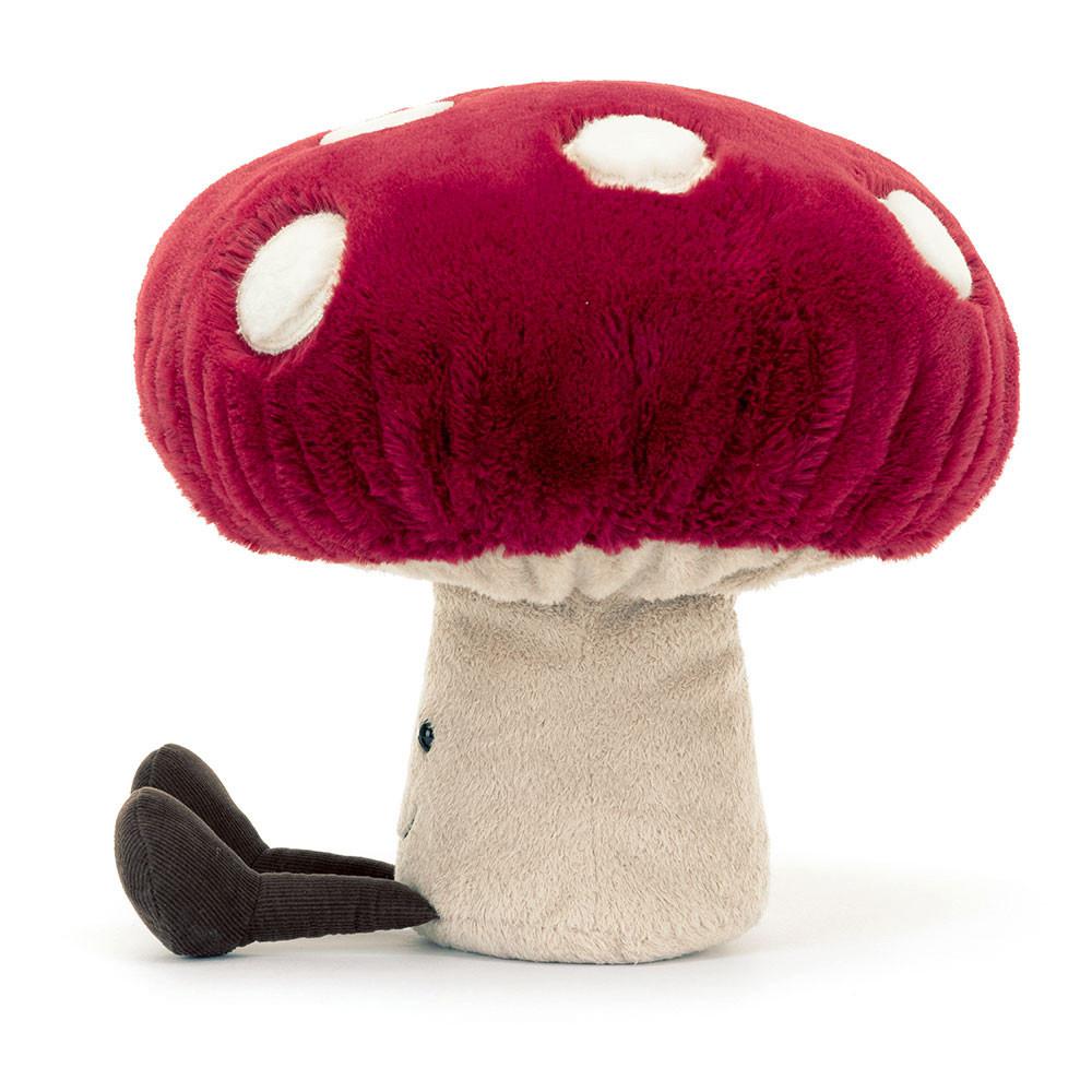 Pluszaki Jellycat Amuseables Mushroom,28cm x 11cm x 9cm Czerwone | Polska  JEDU-35187