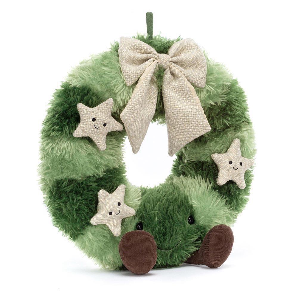 Pluszaki Jellycat Amuseables Nordic Spruce Wreath,35cm x 18cm x 7cm Zielone | Polska  ZLAP-13846