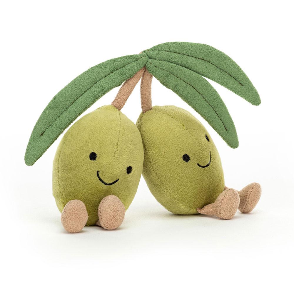 Pluszaki Jellycat Amuseables Olives,12cm x 13cm x 4cm Zielone | Polska  MQER-39074