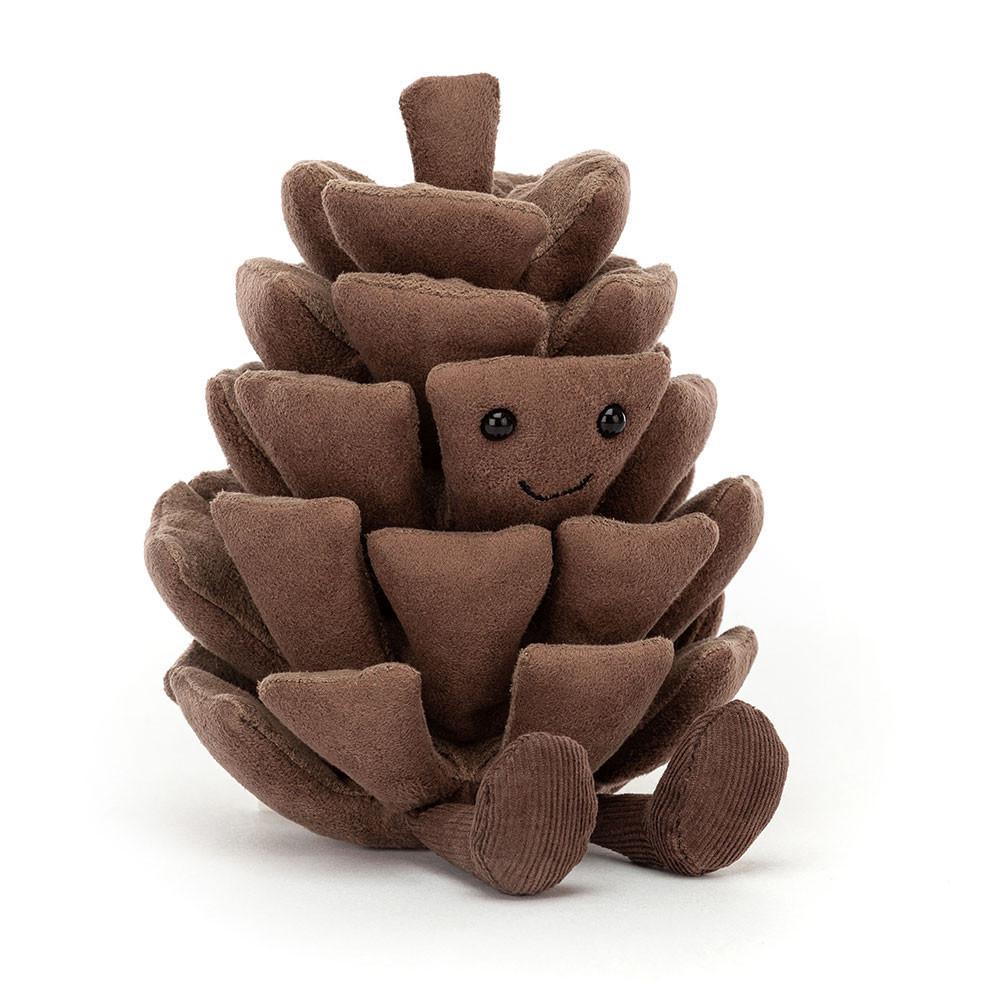 Pluszaki Jellycat Amuseables Pine Cone,16cm x 10cm x 8cm Brązowe | Polska  GLRE-46537