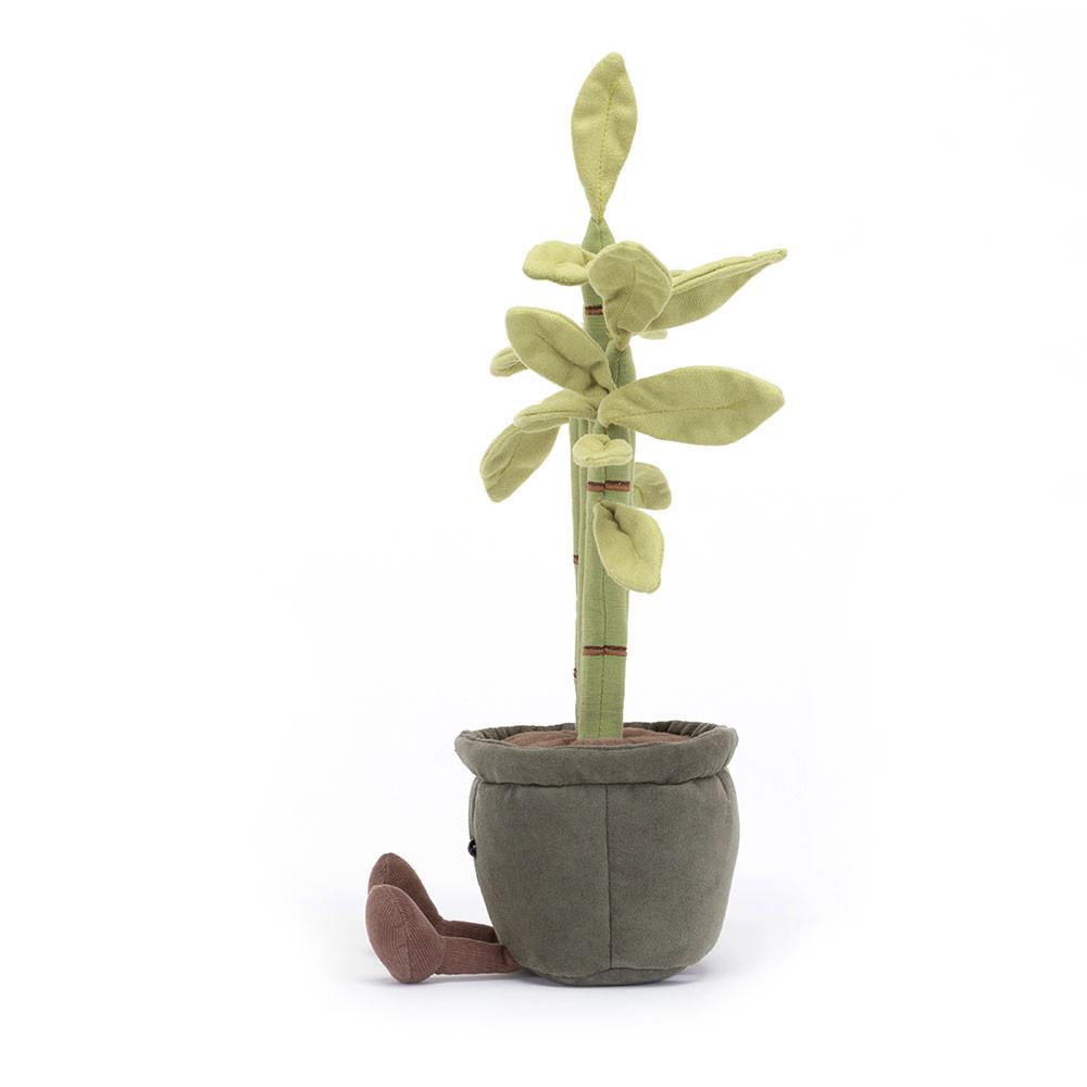 Pluszaki Jellycat Amuseables Potted Bamboo,31cm x 12cm x 7cm Zielone | Polska  FSOD-63475