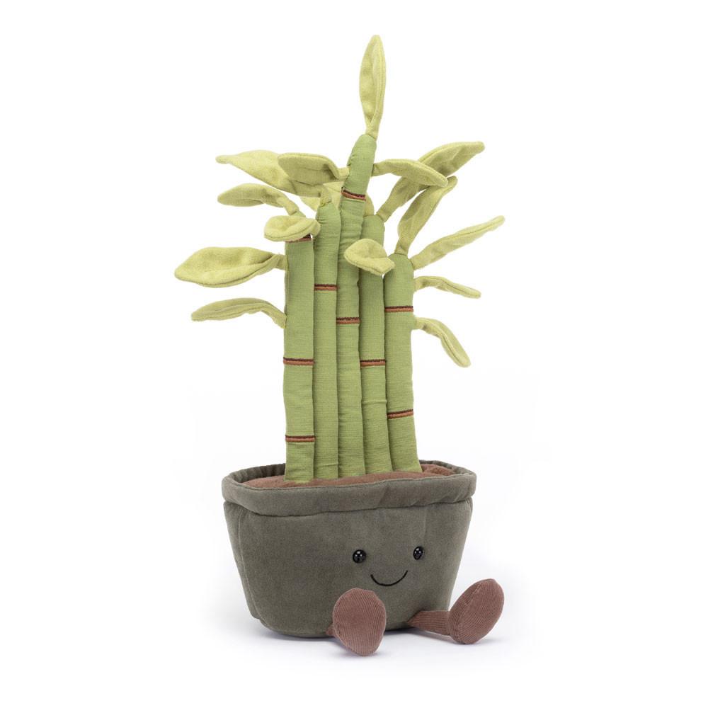 Pluszaki Jellycat Amuseables Potted Bamboo,31cm x 12cm x 7cm Zielone | Polska  FSOD-63475