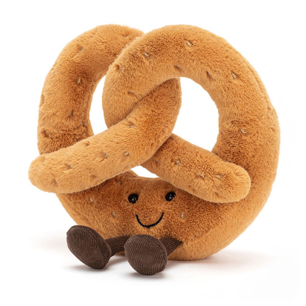 Pluszaki Jellycat Amuseables Pretzel,40cm x 35cm x 10cm Brązowe | Polska  XOYB-78524
