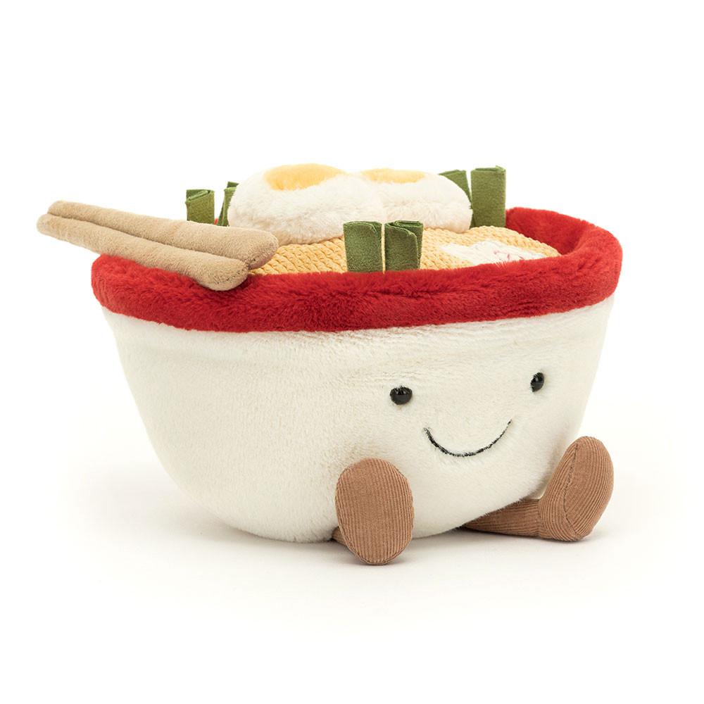 Pluszaki Jellycat Amuseables Ramen,15cm x 17cm x 16cm Szare | Polska  MBPO-78362
