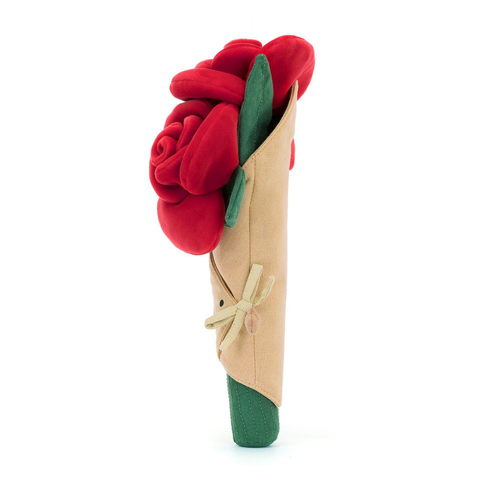 Pluszaki Jellycat Amuseables Rose Bouquet,30cm x 17cm x 6cm Czerwone | Polska  BPZE-65029