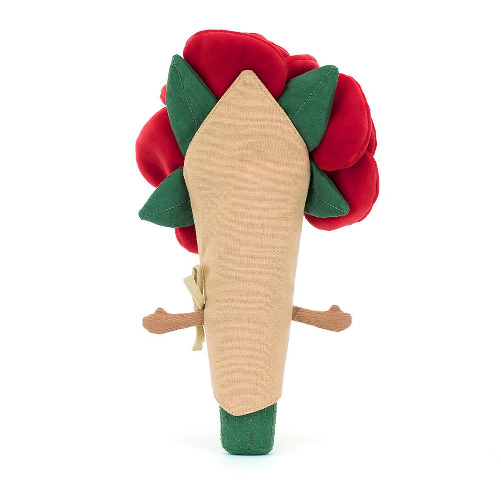 Pluszaki Jellycat Amuseables Rose Bouquet,30cm x 17cm x 6cm Czerwone | Polska  UNAL-17386