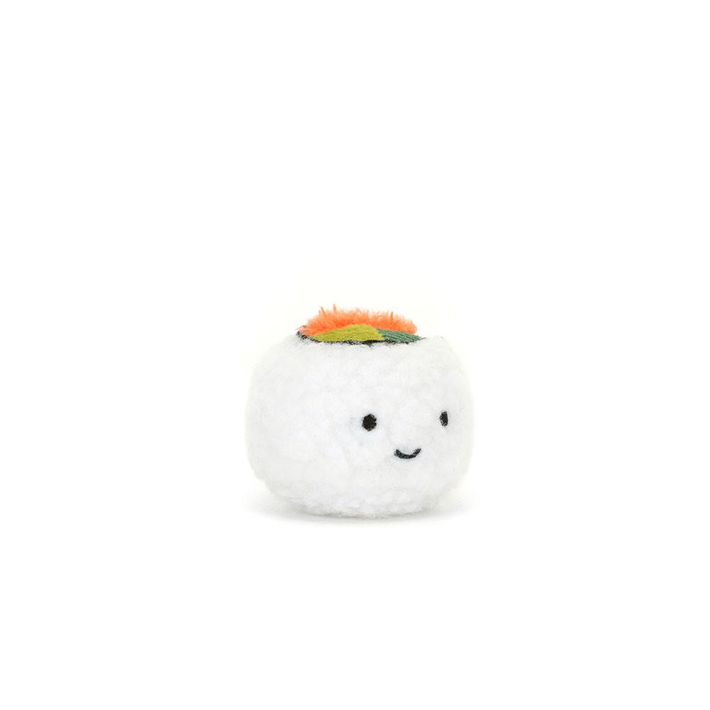 Pluszaki Jellycat Amuseables Sassy Sushi Uramaki,4cm x 5cm x 5cm Białe | Polska  AZKC-69352