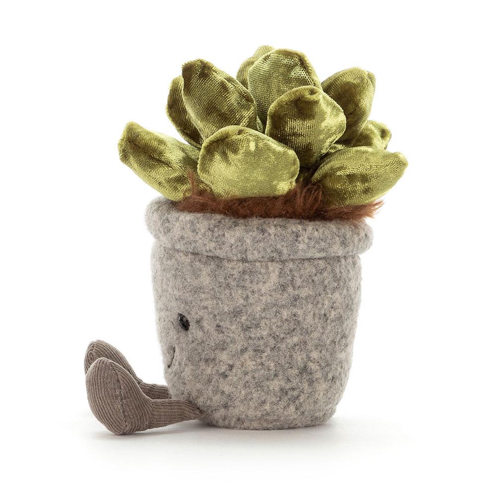 Pluszaki Jellycat Amuseables Silly Succulent Jade,15cm x 7cm x 6cm Zielone | Polska  MFVI-52809