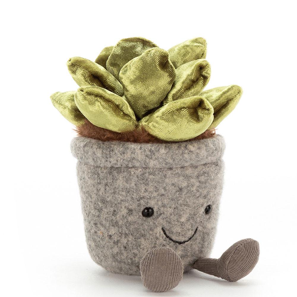 Pluszaki Jellycat Amuseables Silly Succulent Jade,15cm x 7cm x 6cm Zielone | Polska  MFVI-52809