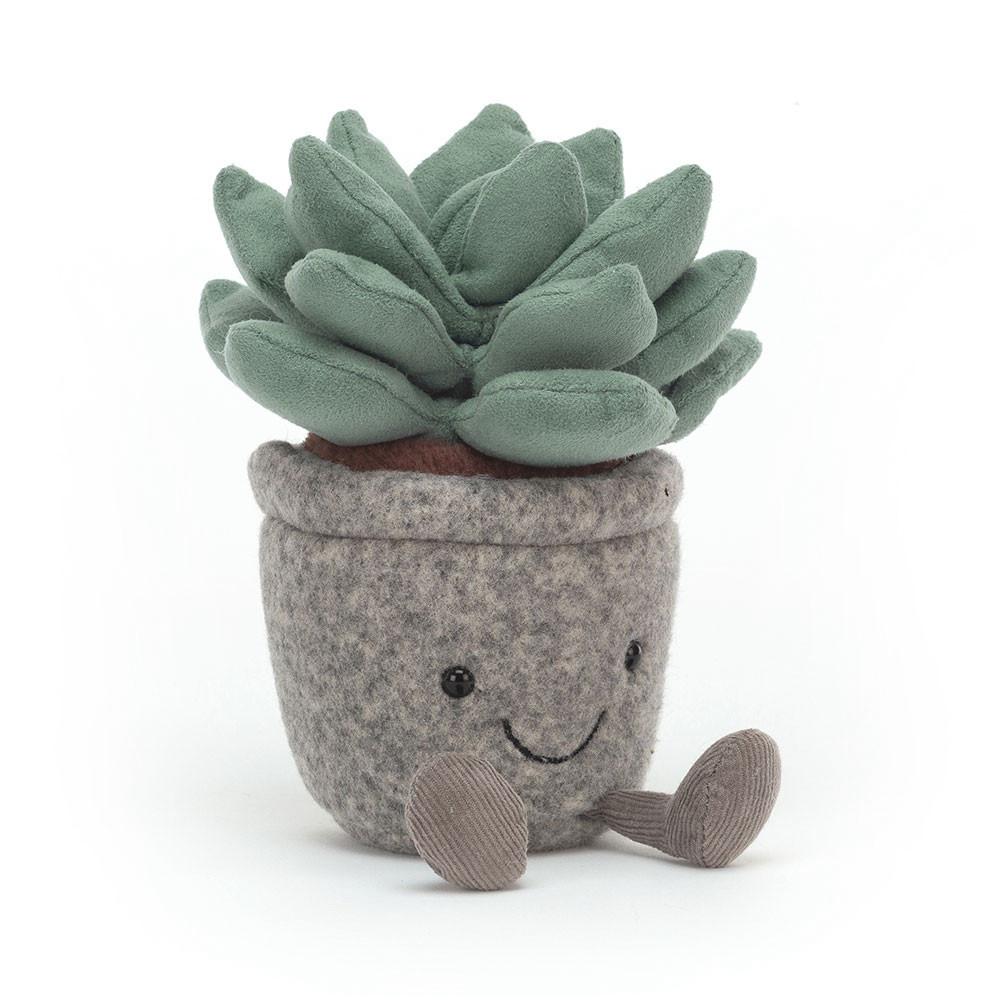 Pluszaki Jellycat Amuseables Silly Succulent Azulita,16cm x 7cm x 6cm Zielone | Polska  SKUM-73958