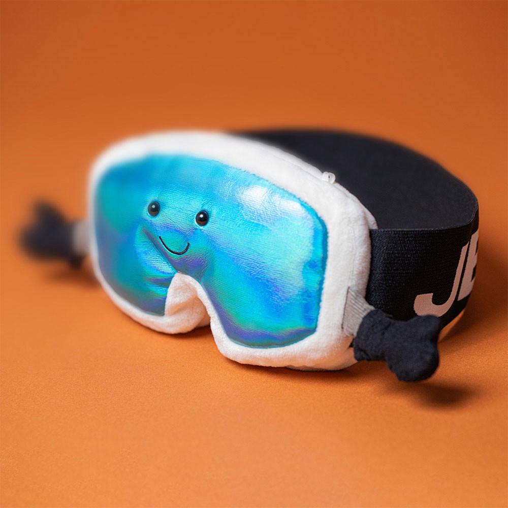 Pluszaki Jellycat Amuseables Ski Goggles,11cm x 17cm x 4cm Niebieskie | Polska  LYFE-07358