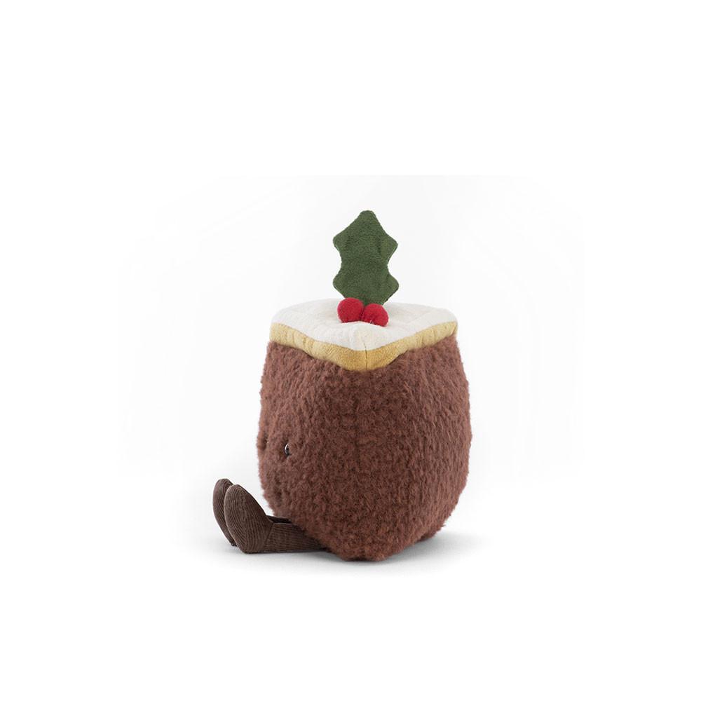 Pluszaki Jellycat Amuseables Slice of Christmas Cake,12cm x 13cm x 8cm Brązowe | Polska  RWUK-01245