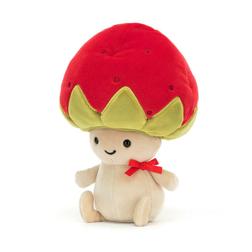 Pluszaki Jellycat Amuseables Straw-Beret Sallie,17cm x 12cm x 6cm Czerwone | Polska  UPAD-21365