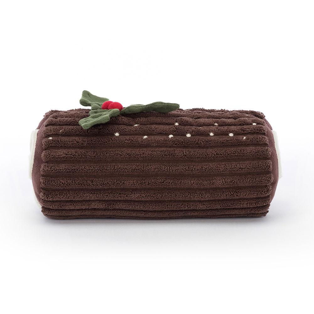 Pluszaki Jellycat Amuseables Yule Log,11cm x 20cm x 8cm Brązowe | Polska  BXWC-36201