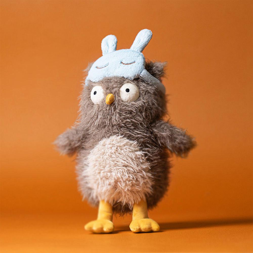 Pluszaki Jellycat Audrey Hootsoftly,24cm x 12cm x 12cm Beżowe | Polska  SXWC-07268
