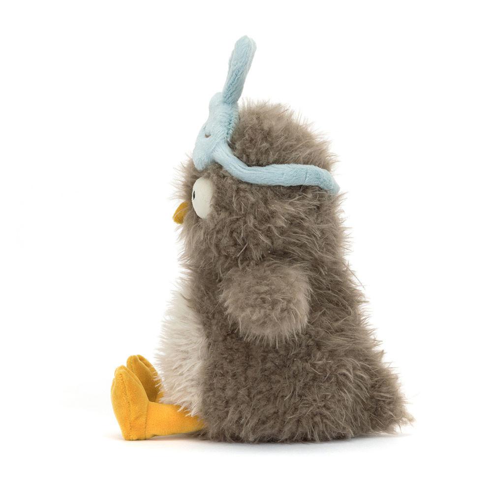 Pluszaki Jellycat Audrey Hootsoftly,24cm x 12cm x 12cm Beżowe | Polska  SXWC-07268