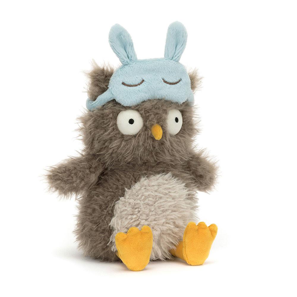 Pluszaki Jellycat Audrey Hootsoftly,24cm x 12cm x 12cm Beżowe | Polska  SXWC-07268