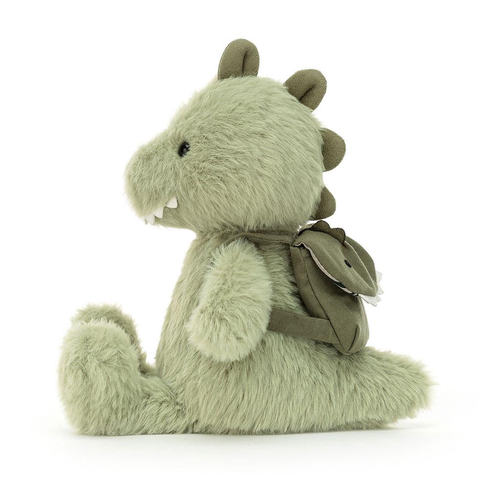 Pluszaki Jellycat Backpack Dino,8.7in x 3.5in x 3.1in Zielone | Polska  LFIC-21743