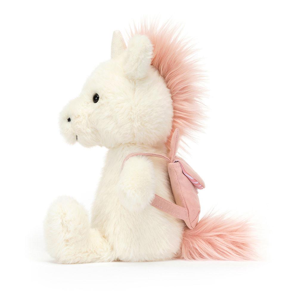 Pluszaki Jellycat Backpack Unicorn,22cm x 9cm x 8cm Białe | Polska  GLRC-59826