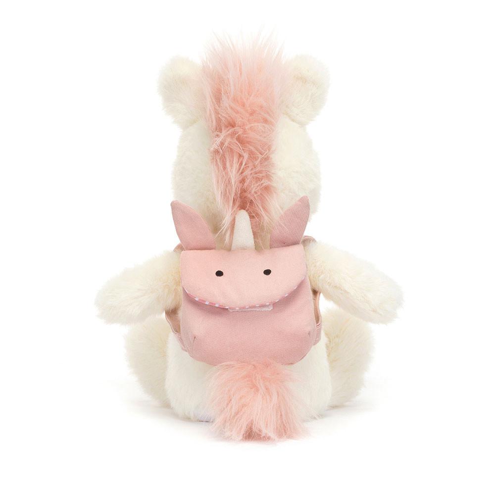 Pluszaki Jellycat Backpack Unicorn,22cm x 9cm x 8cm Białe | Polska  GLRC-59826