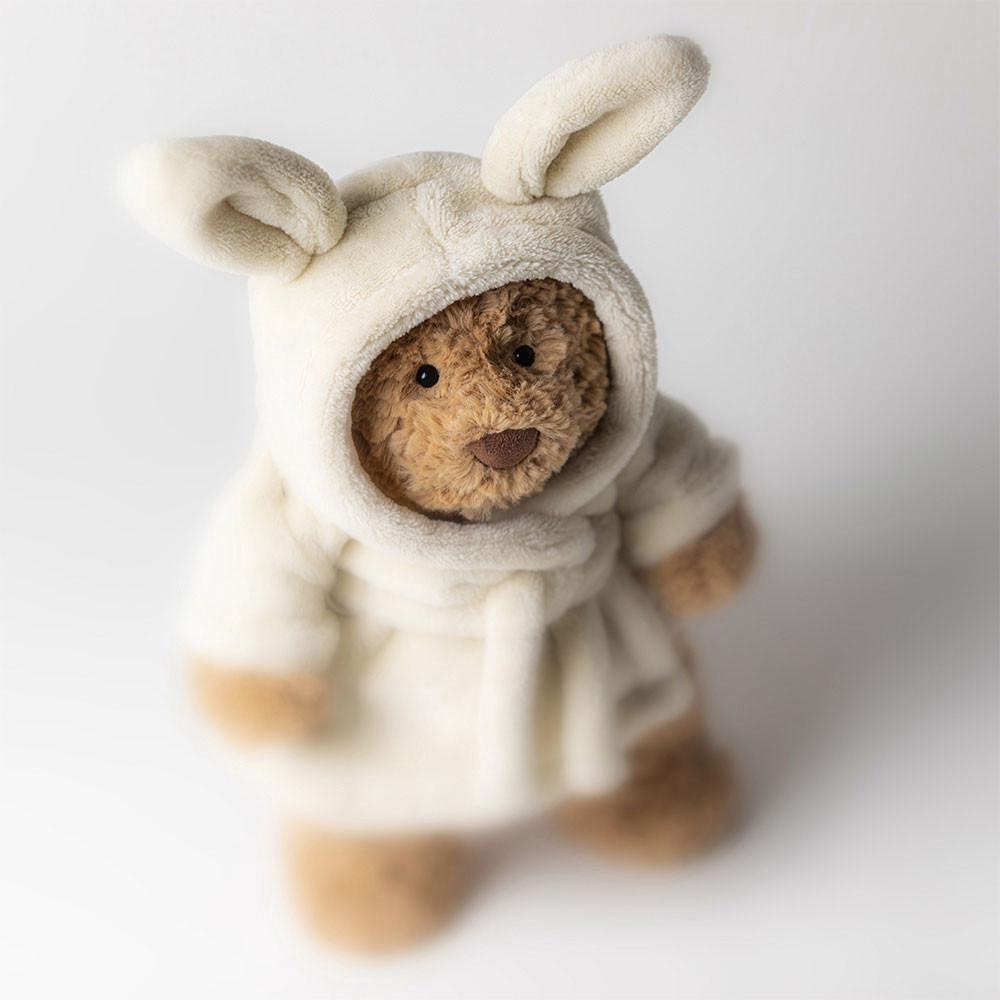 Pluszaki Jellycat Bartholomew Miś Bathrobe,26cm x 12cm x 8cm Brązowe | Polska  RAVF-69034