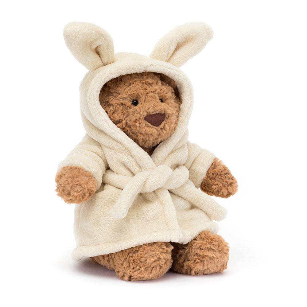 Pluszaki Jellycat Bartholomew Miś Bathrobe,26cm x 12cm x 8cm Brązowe | Polska  RAVF-69034