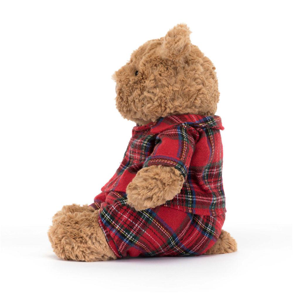 Pluszaki Jellycat Bartholomew Miś Bedtime,26cm x 12cm x 8cm Brązowe | Polska  NFWM-20867