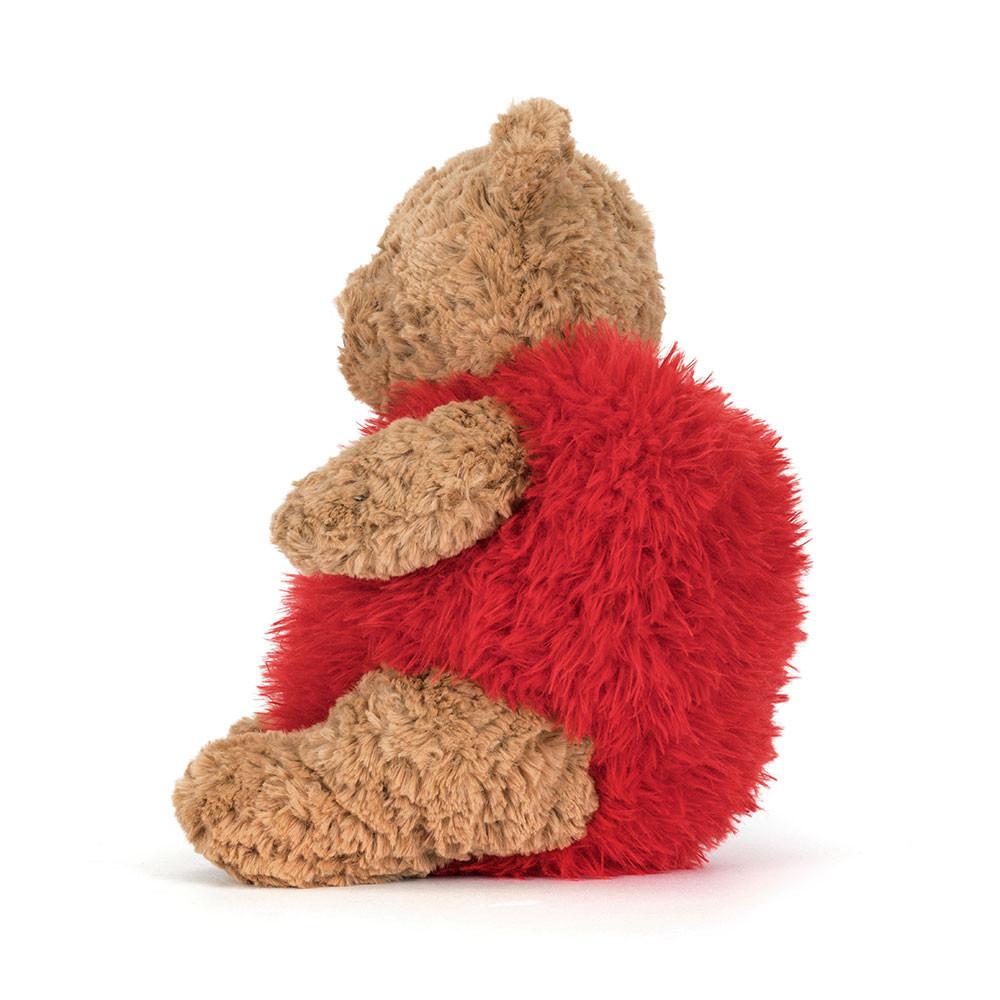 Pluszaki Jellycat Bartholomew Miś 'Heartthrob',26cm x 12cm x 8cm Brązowe | Polska  JKNV-53721