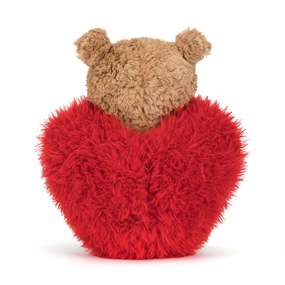 Pluszaki Jellycat Bartholomew Miś 'Heartthrob',26cm x 12cm x 8cm Brązowe | Polska  JKNV-53721