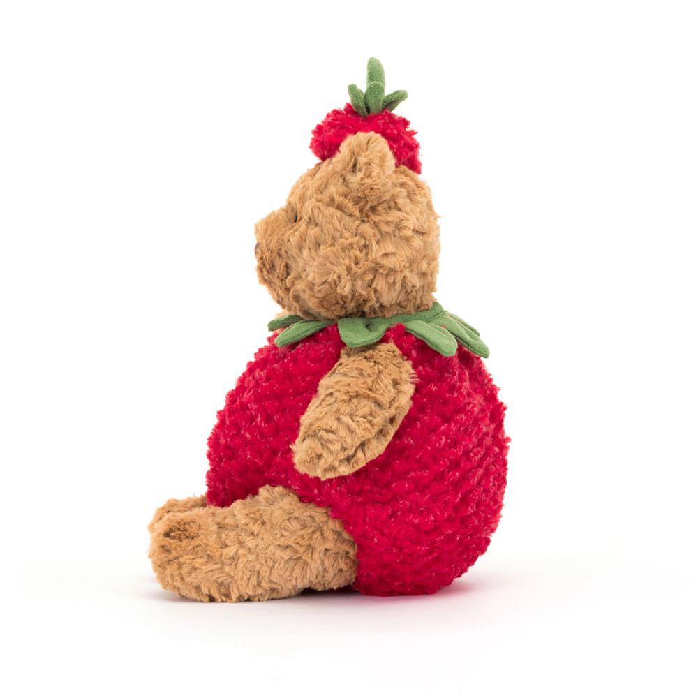 Pluszaki Jellycat Bartholomew Miś Strawberry,26cm x 12cm x 8cm Brązowe | Polska  MSNK-97831