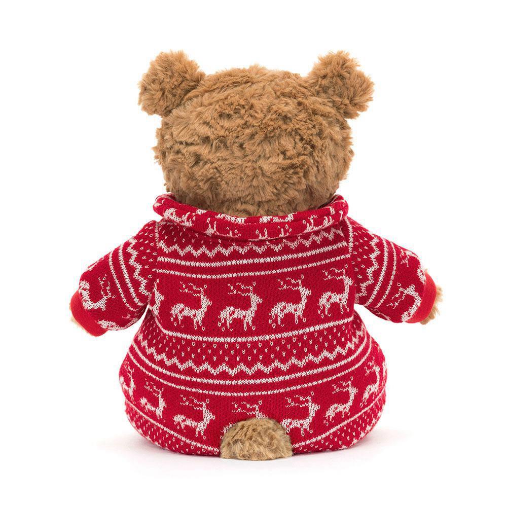 Pluszaki Jellycat Bartholomew Miś Winter Pyjamas,26cm x 12cm x 8cm Brązowe | Polska  DNGC-01976