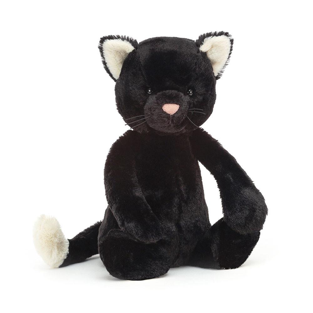 Pluszaki Jellycat Bashful Black Kitten,12.2in x 4.7in x 3.5in Czarne | Polska  YUBR-76910