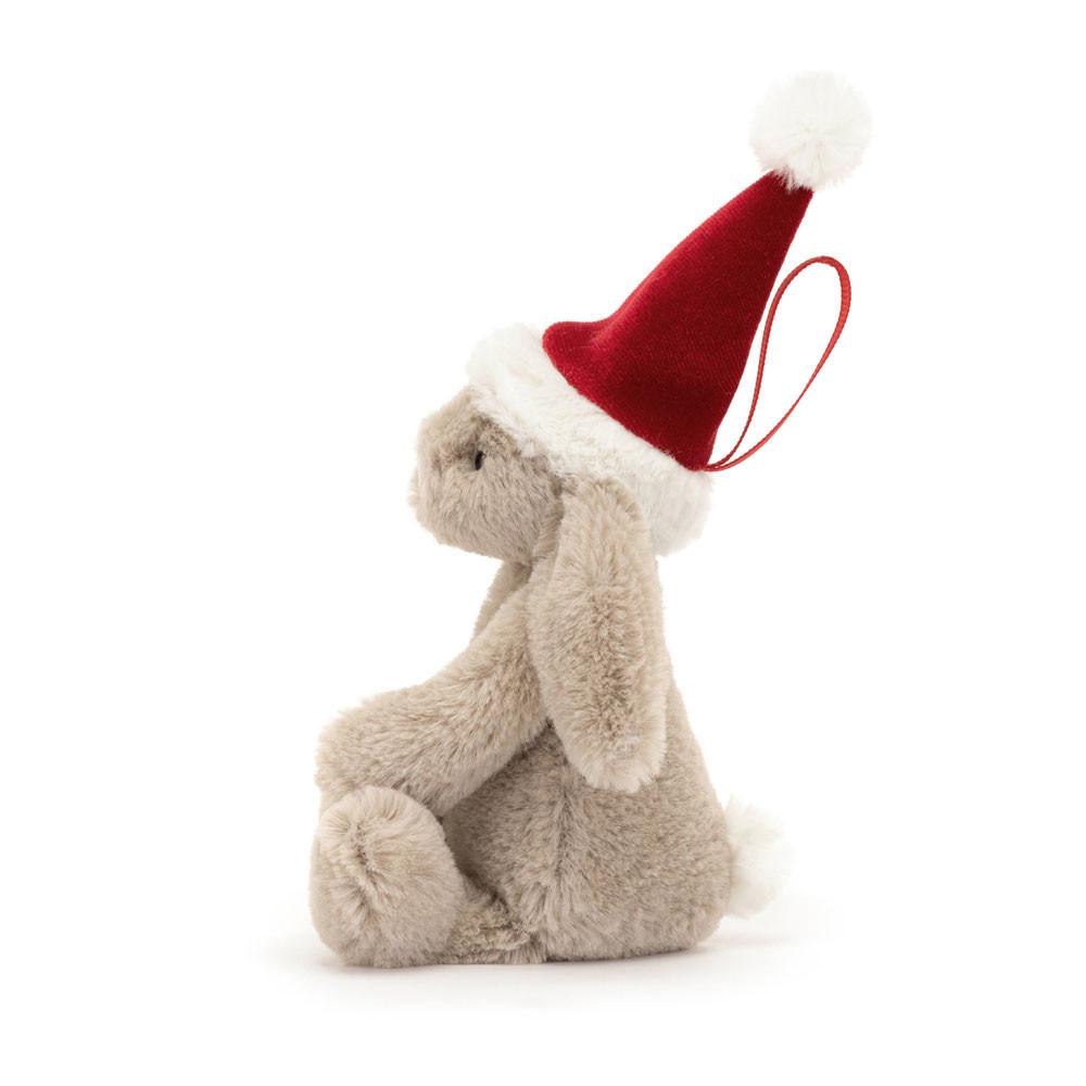Pluszaki Jellycat Bashful Christmas Króliczek Decoration,13cm x 6cm x 4cm Beżowe | Polska  WJSL-74583