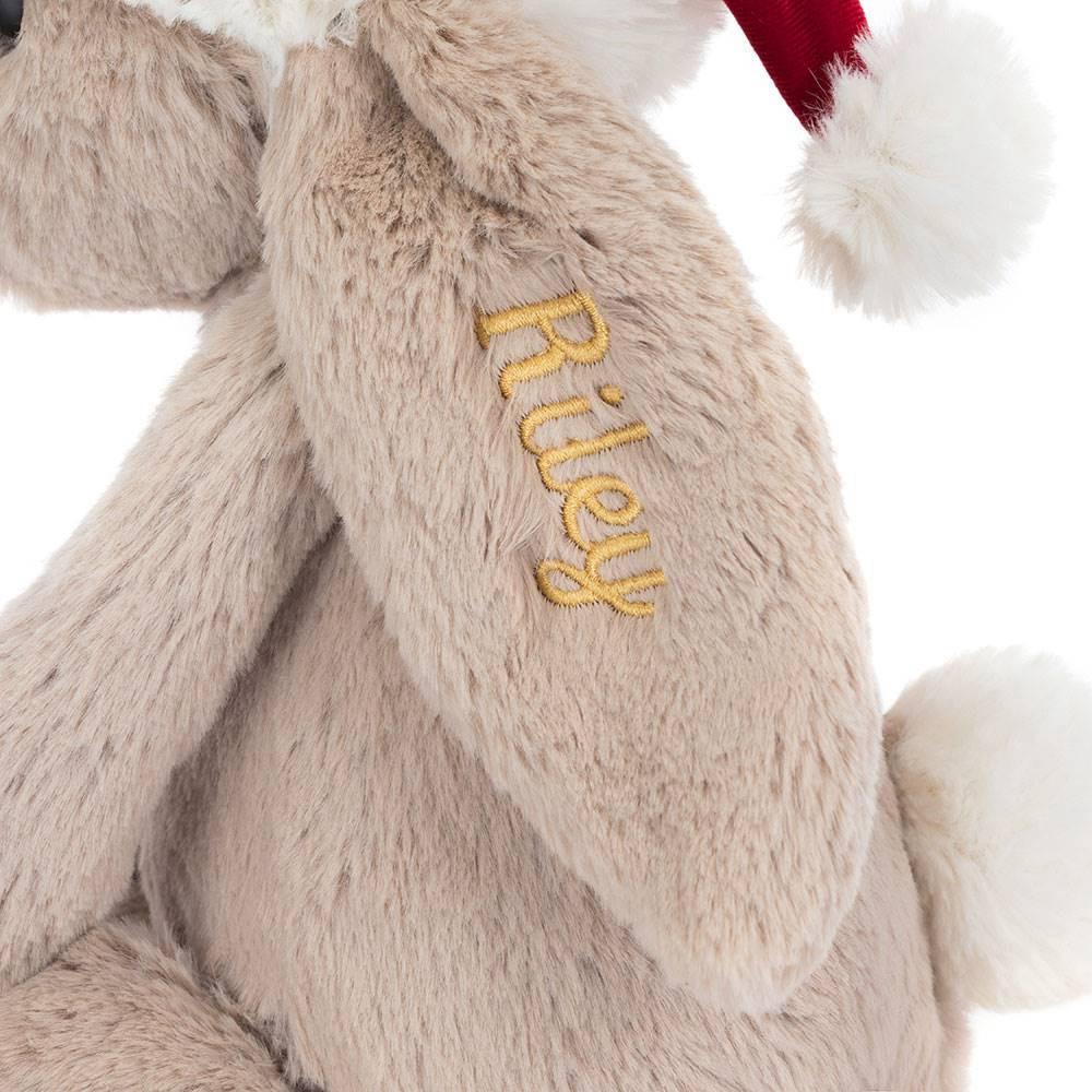 Pluszaki Jellycat Bashful Christmas Króliczek,31cm x 12cm x 9cm Beżowe | Polska  ORUX-50917