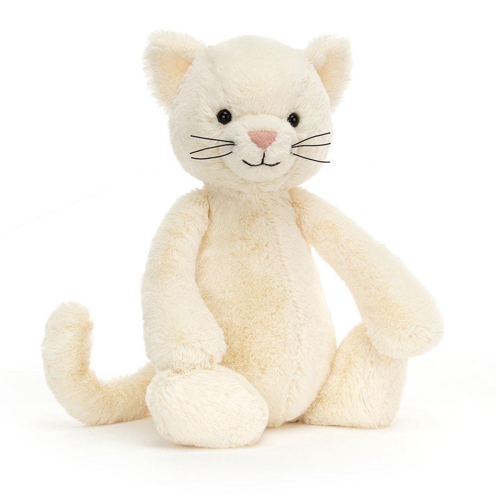 Pluszaki Jellycat Bashful Cream Kitten,31cm x 12cm x 9cm Białe | Polska  PREZ-37062